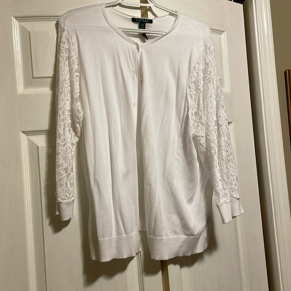 Nice lace sleeve sweater
